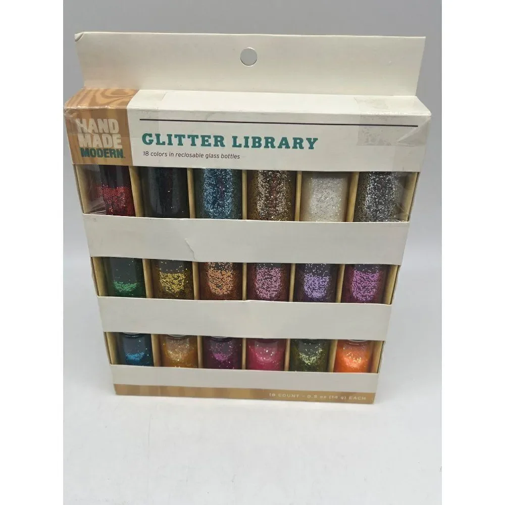 Hand Made Modern Glitter Library 18 Count- 0.5 oz <3